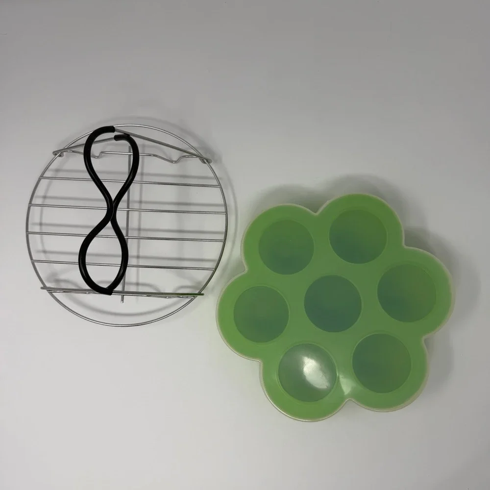 Instant Pot Silicone Egg Bite Mold‎ & Lift Rack Set Pressure Cooker Accessories